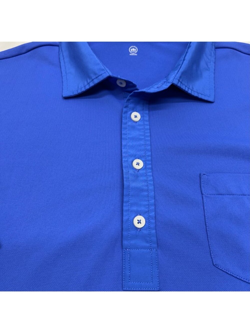 RLX Golf Performance Polo Shirt Mens Blue Short Sleeve Pocket Classic Fit - Picture 4 of 15